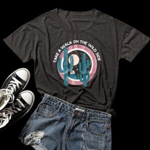 Cactus Take a Walk on the Wild Side Vintage Tee